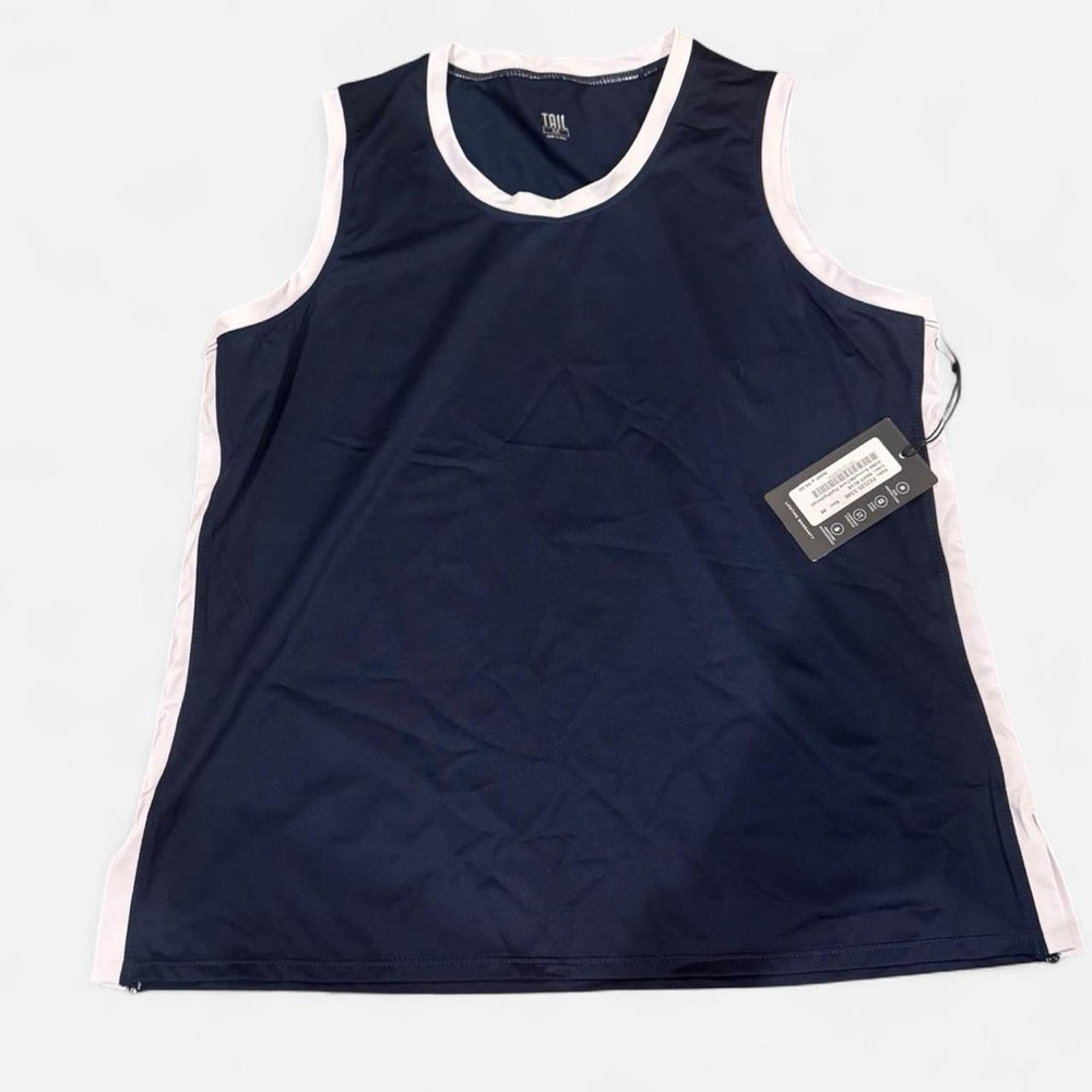 Tail Navy and White Tank Top